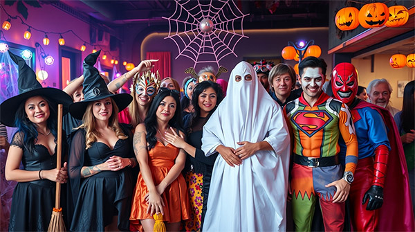 Auswahl an Halloween-Kostümen